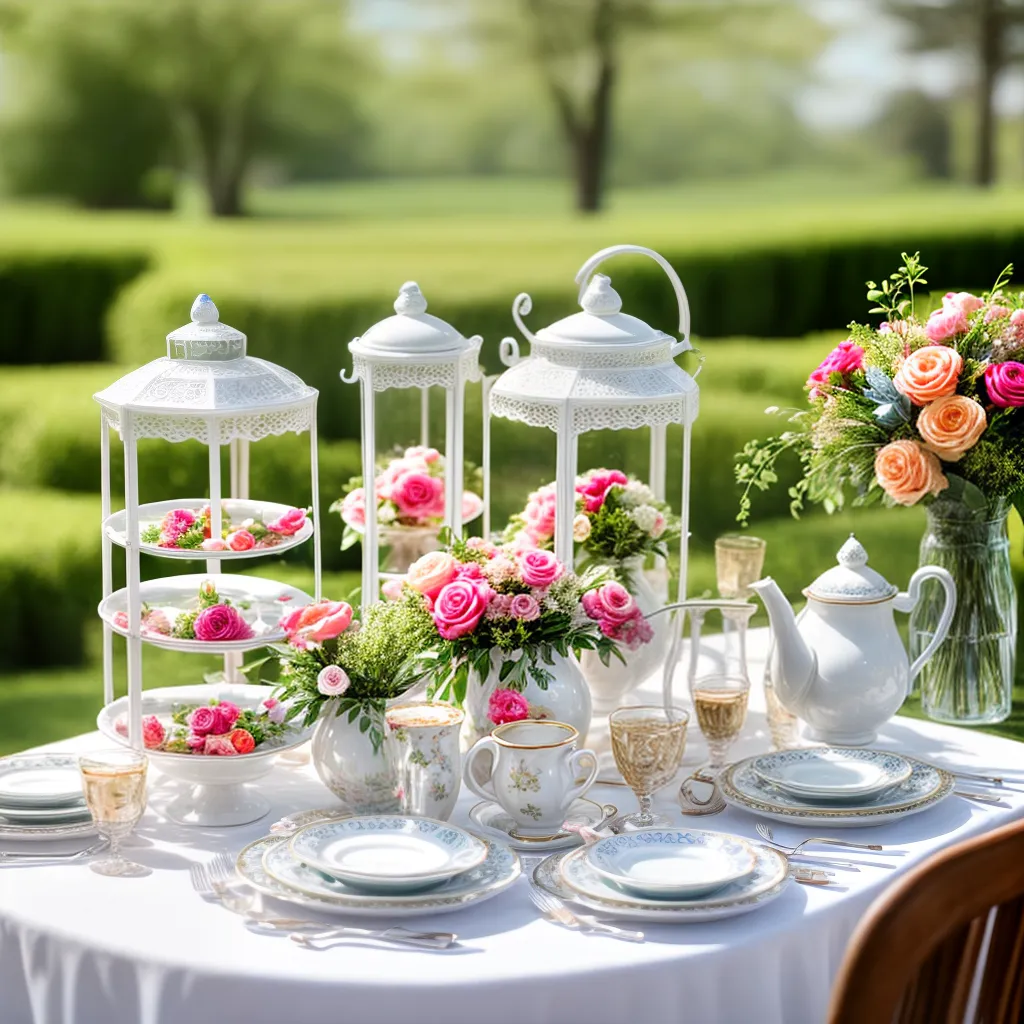 mesa cha noivas vestidos flores