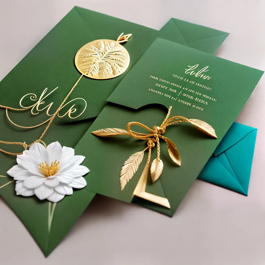 convite casamento tropical folhas ouro