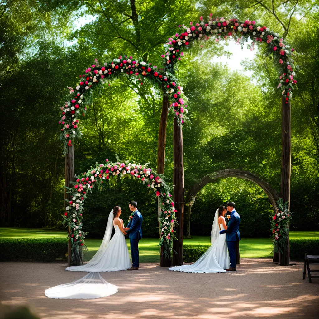casamento ao ar livre arco rustico natureza