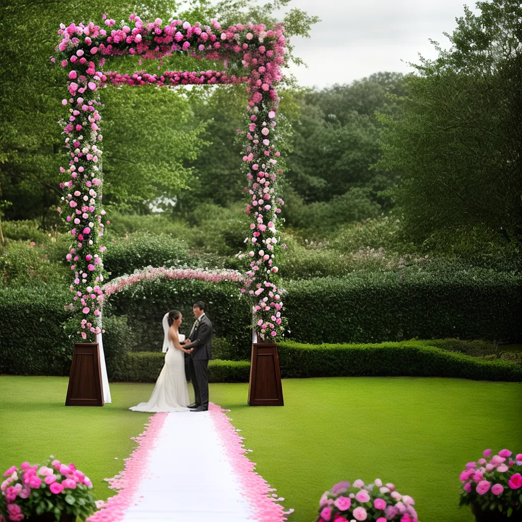 casamento ar livre cerimonia floral