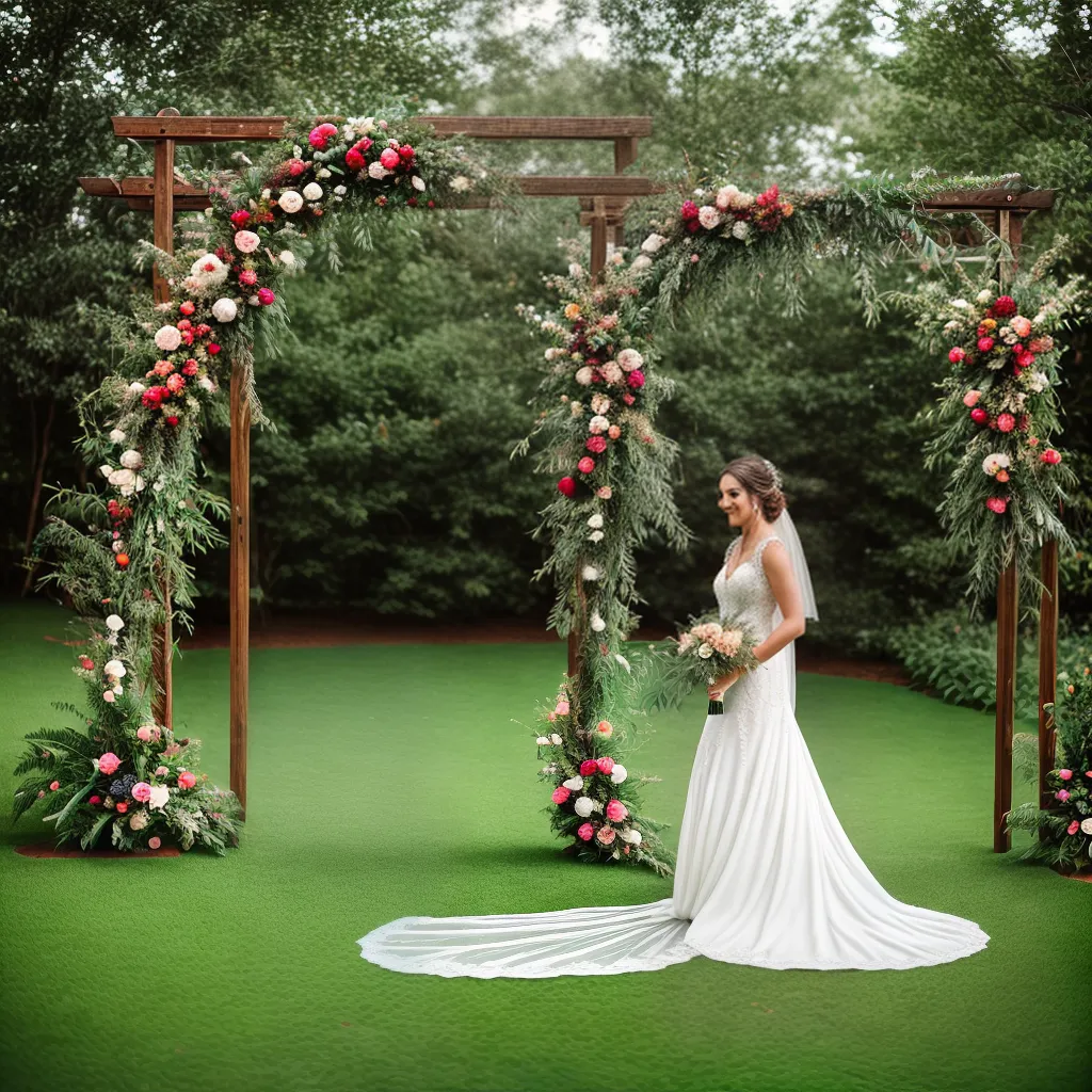 casamento boho cerimonia arco flores
