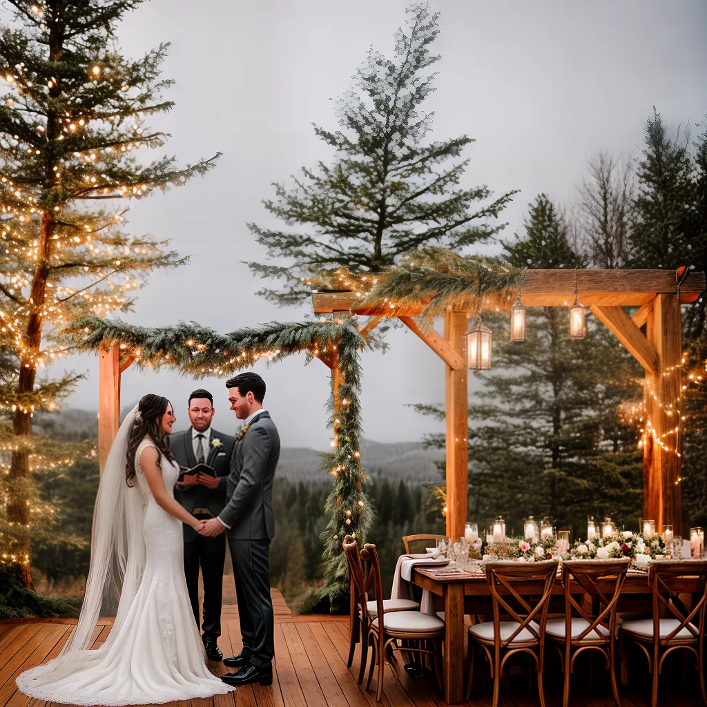 casamento inverno madeira luzes noivos