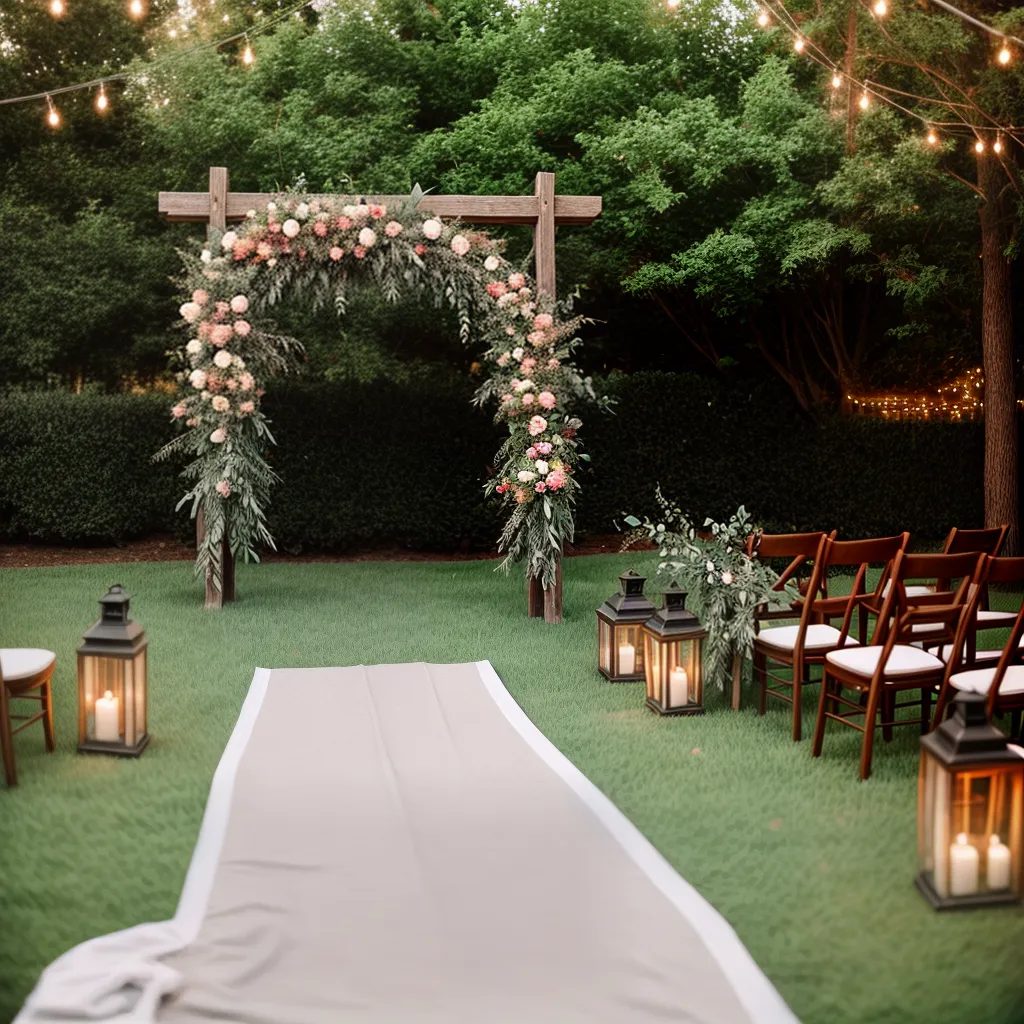 casamento ao ar livre arco floral vintage