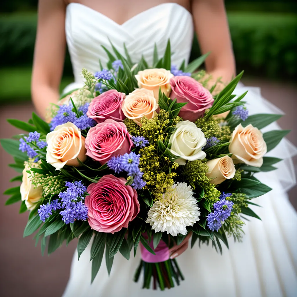 buque casamento flores pastel noiva