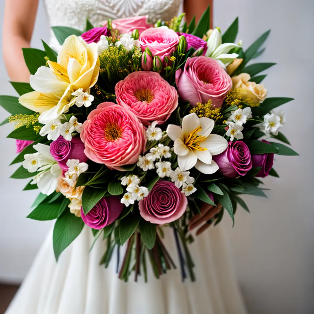 buque casamento flores vibrantes noiva