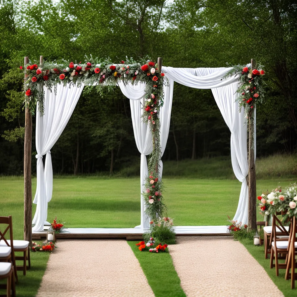 casamento ao ar livre arco rustico