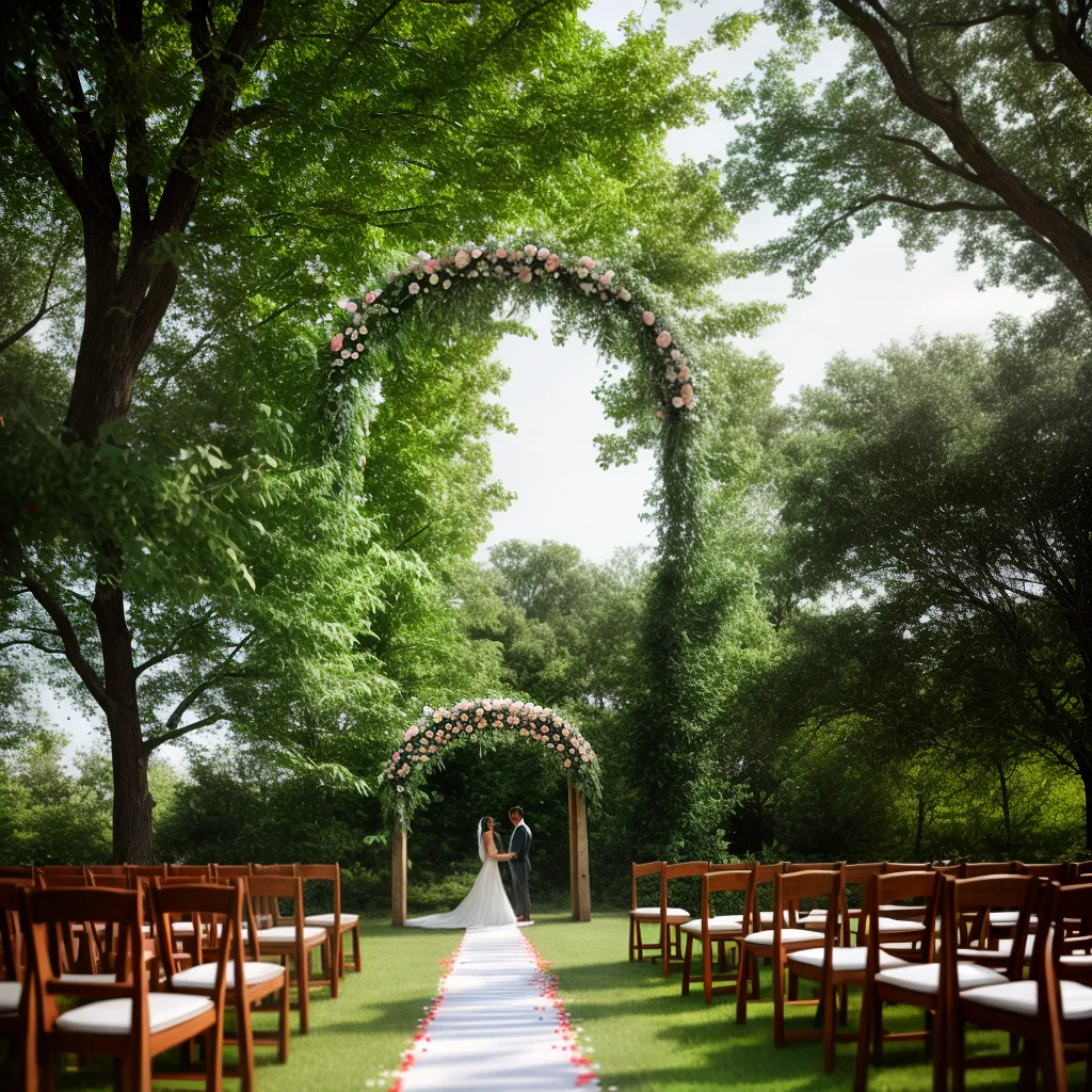 casamento ao ar livre rustico arco flores