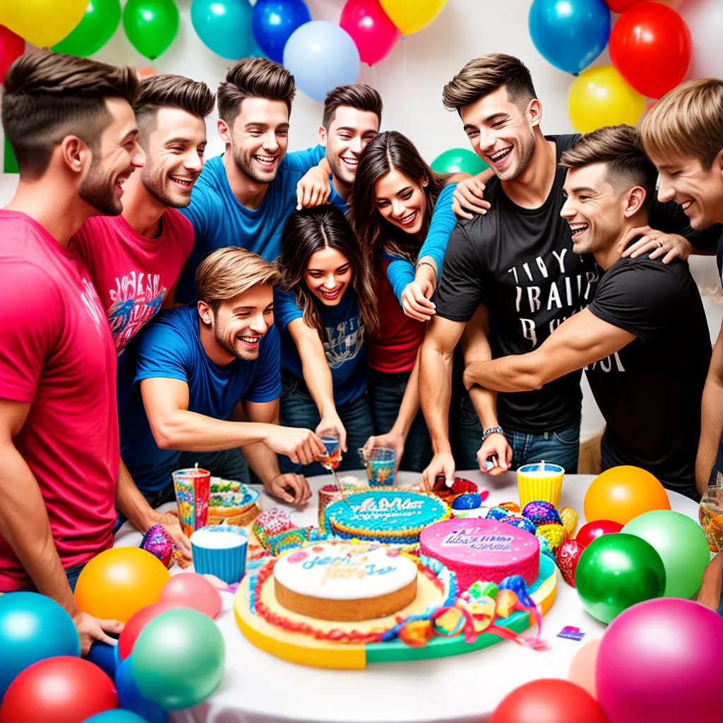 amigos mesa decorada despedida solteiro 1