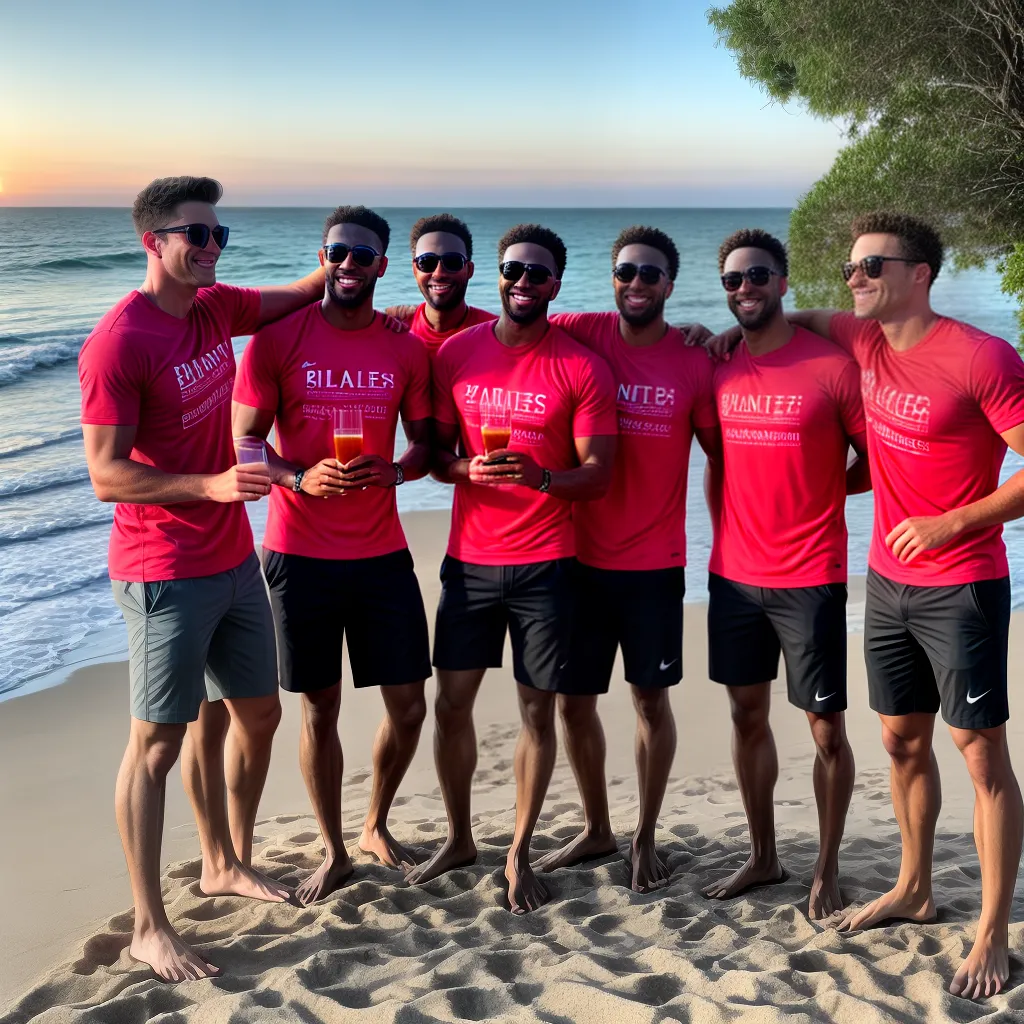 amigos brinde praia por do sol