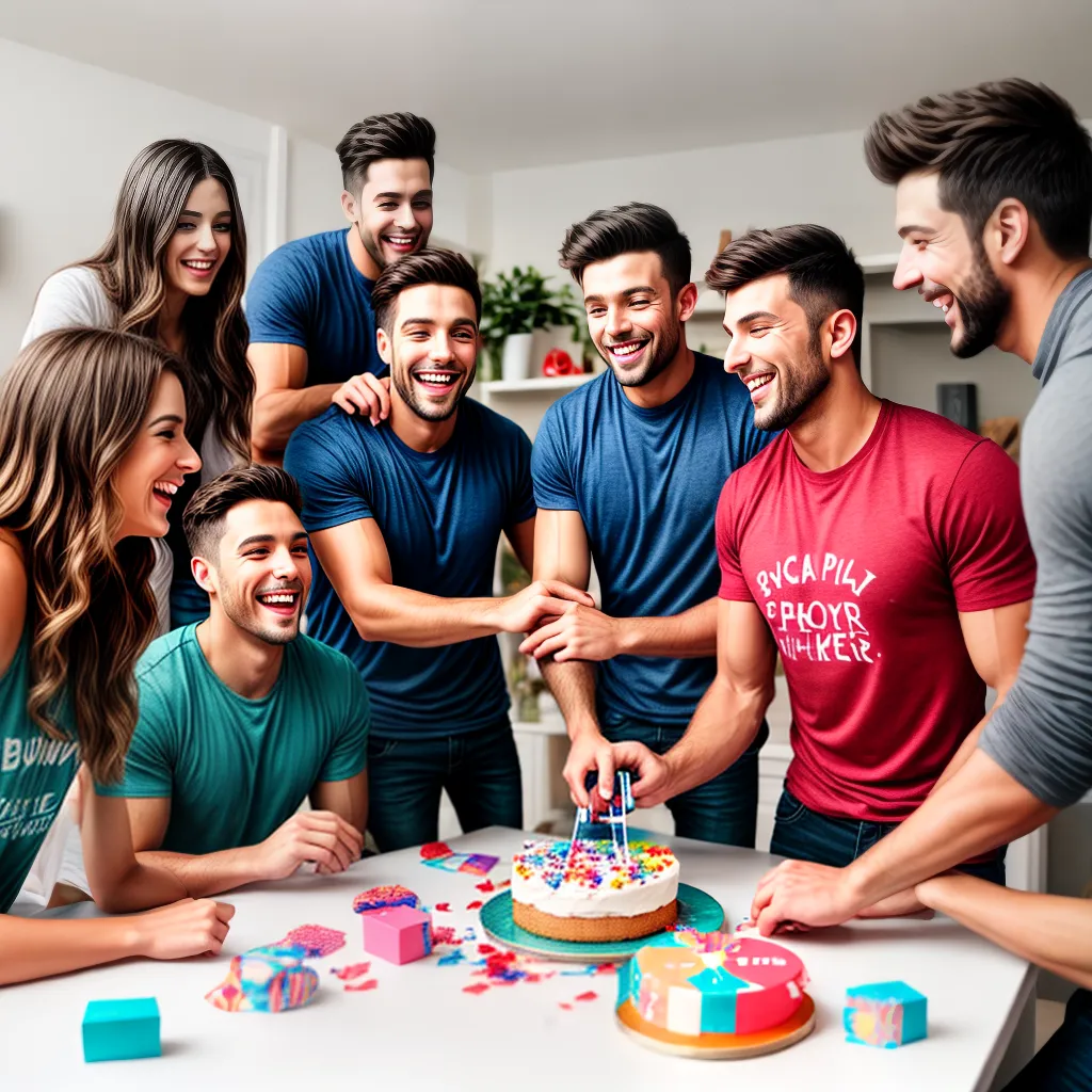 amigos mesa decoracao despedida solteiro 3