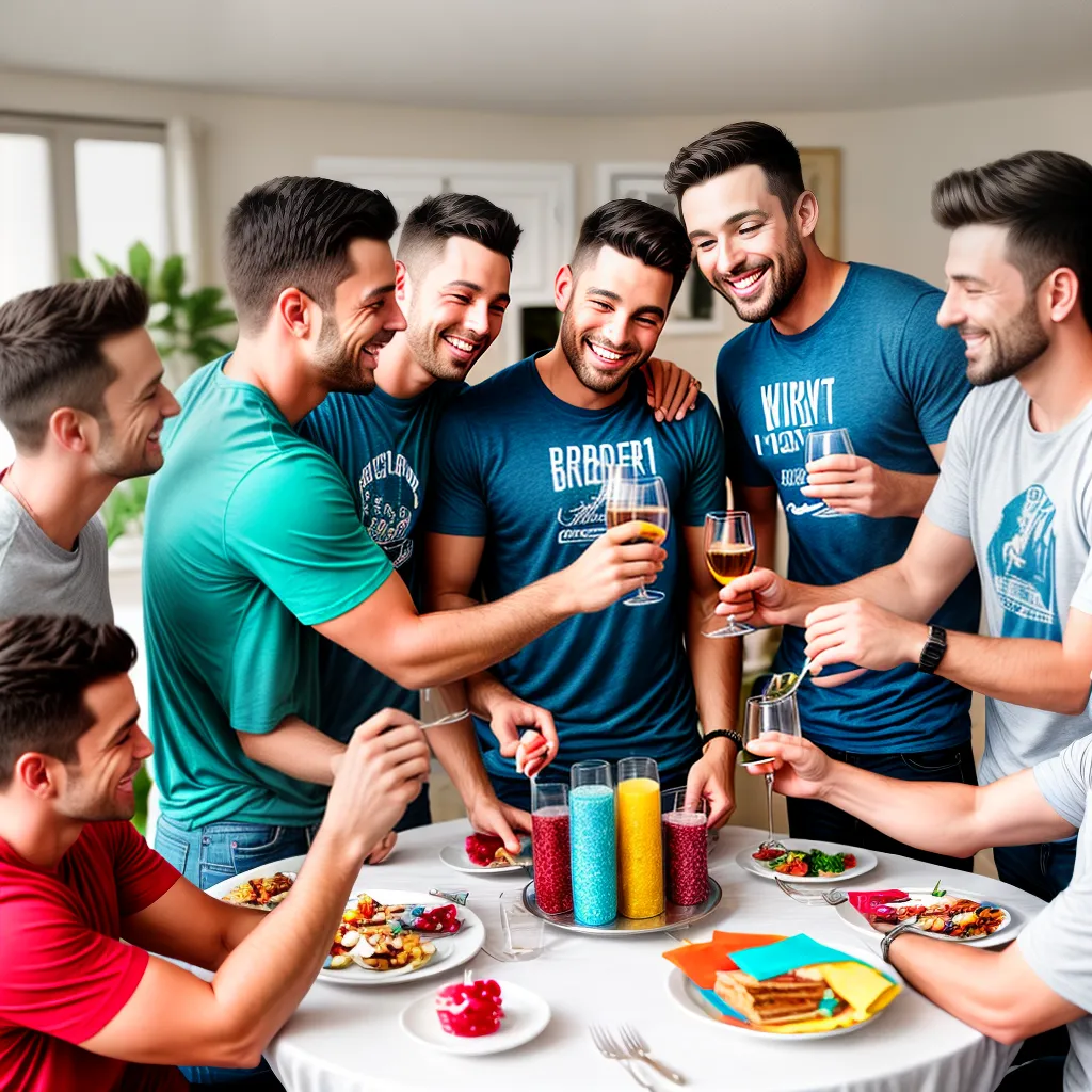 amigos mesa decoracao despedida solteiro 4