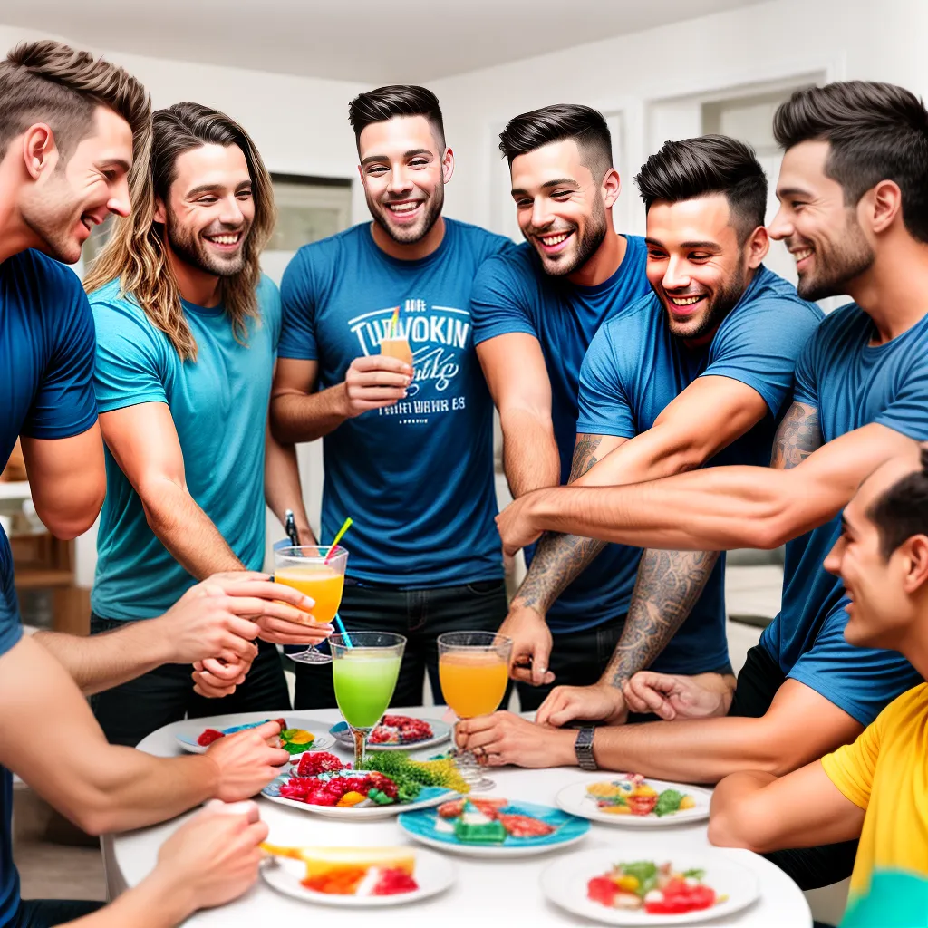 amigos mesa decoracao despedida solteiro 9