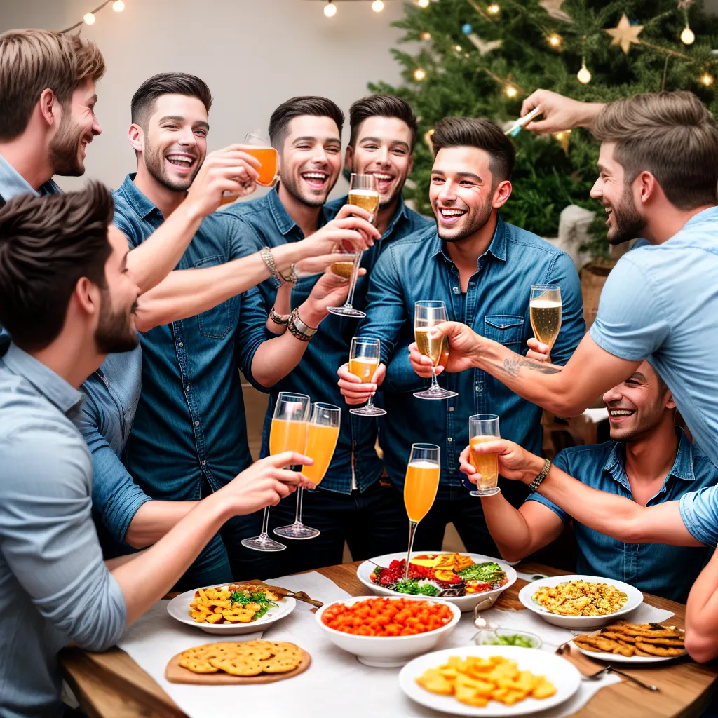 amigos mesa decorada brinde despedida solteiro