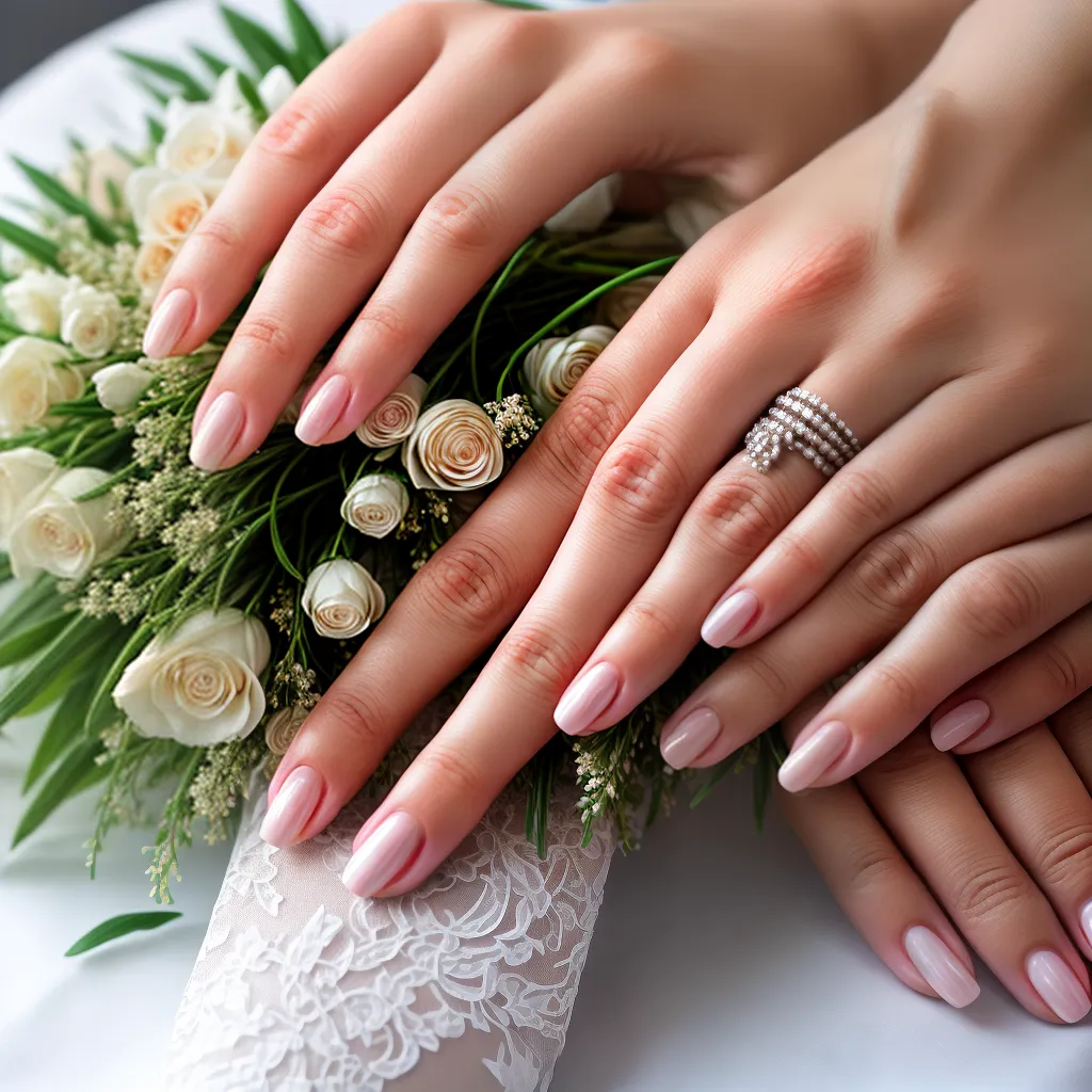 noiva maos buque unhas rosa noiva maos buque unhas rosa