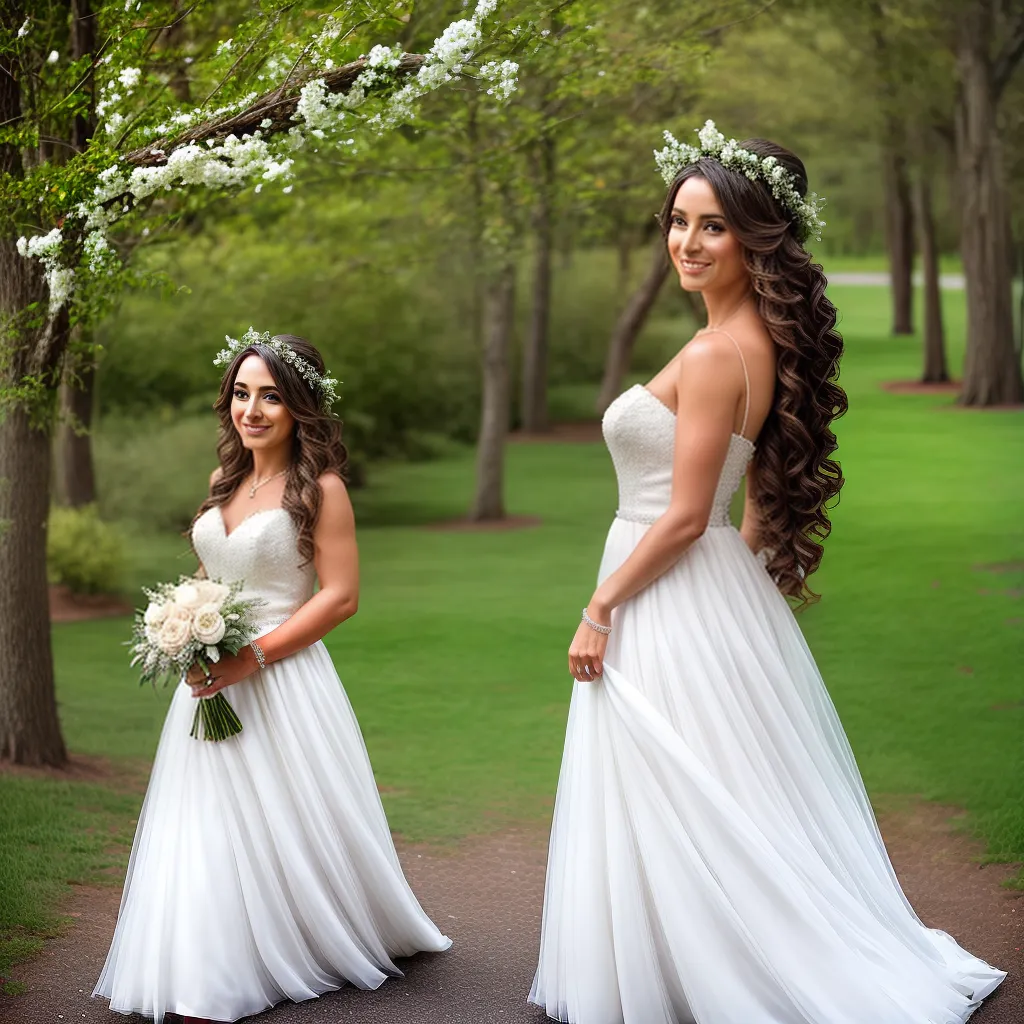 noiva cabelo longo vestido branco