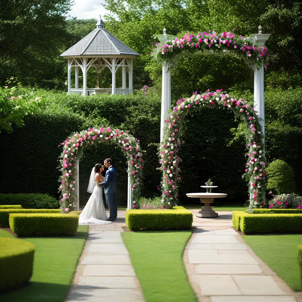 jardim flores gazebo casamento magico