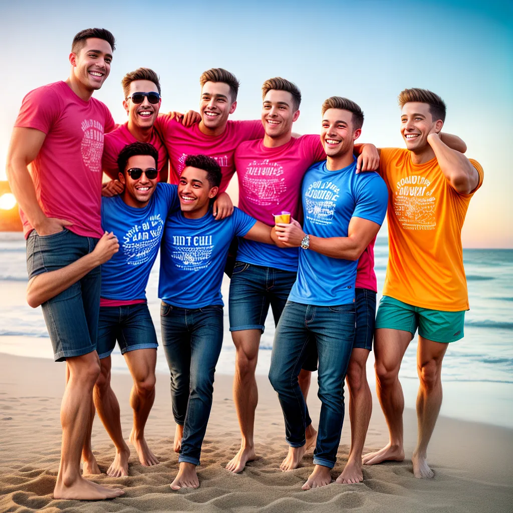 amigos praia camisetas despedida solteiro