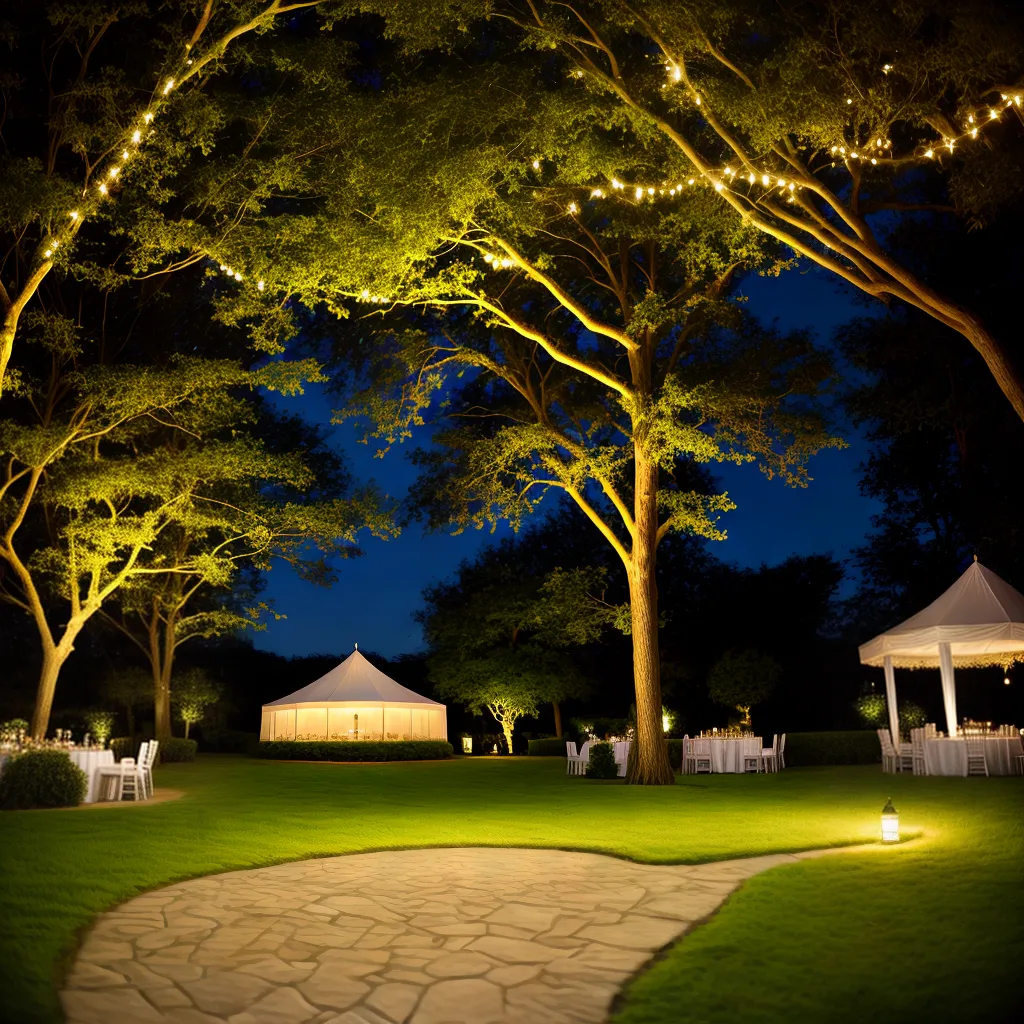 jardim engagement party luzes flores