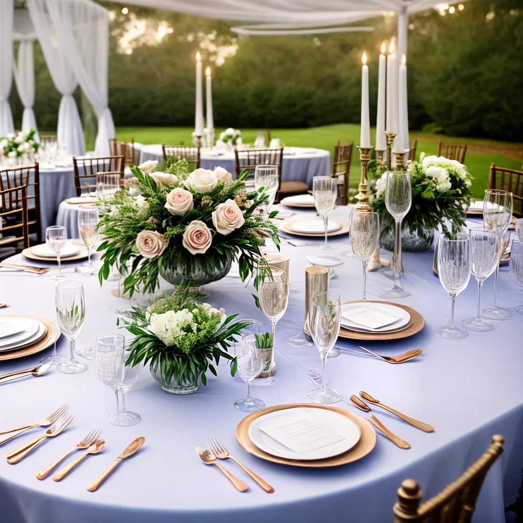 mesa engagement elegante floral candlelight