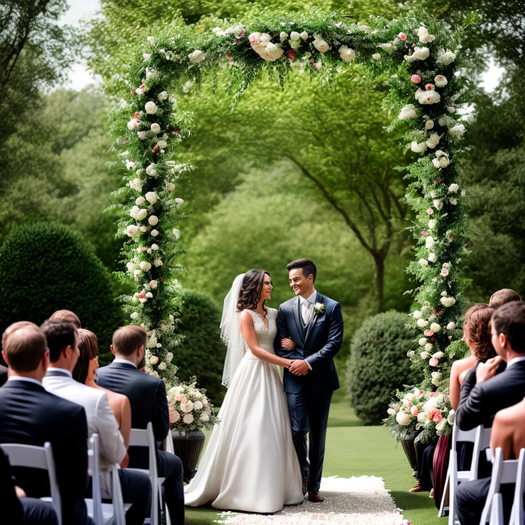 casamento jardim noiva noivo arco floral