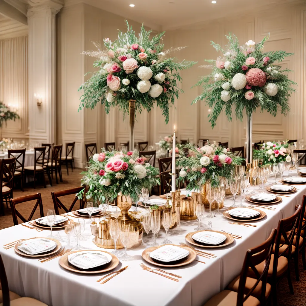 mesa casamento decorada flores banquete