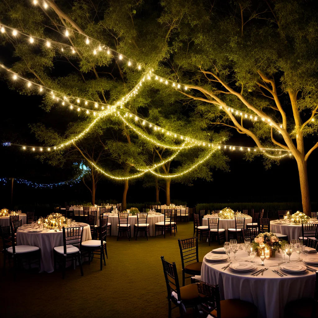 casamento ao ar livre luzes fadas romantico 1