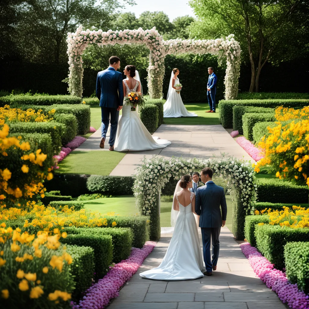 casamento jardim noiva noivo arco flores casamento jardim noiva noivo arco flores