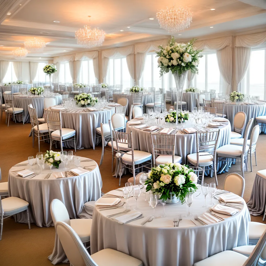 salao casamento decoracao minimalista