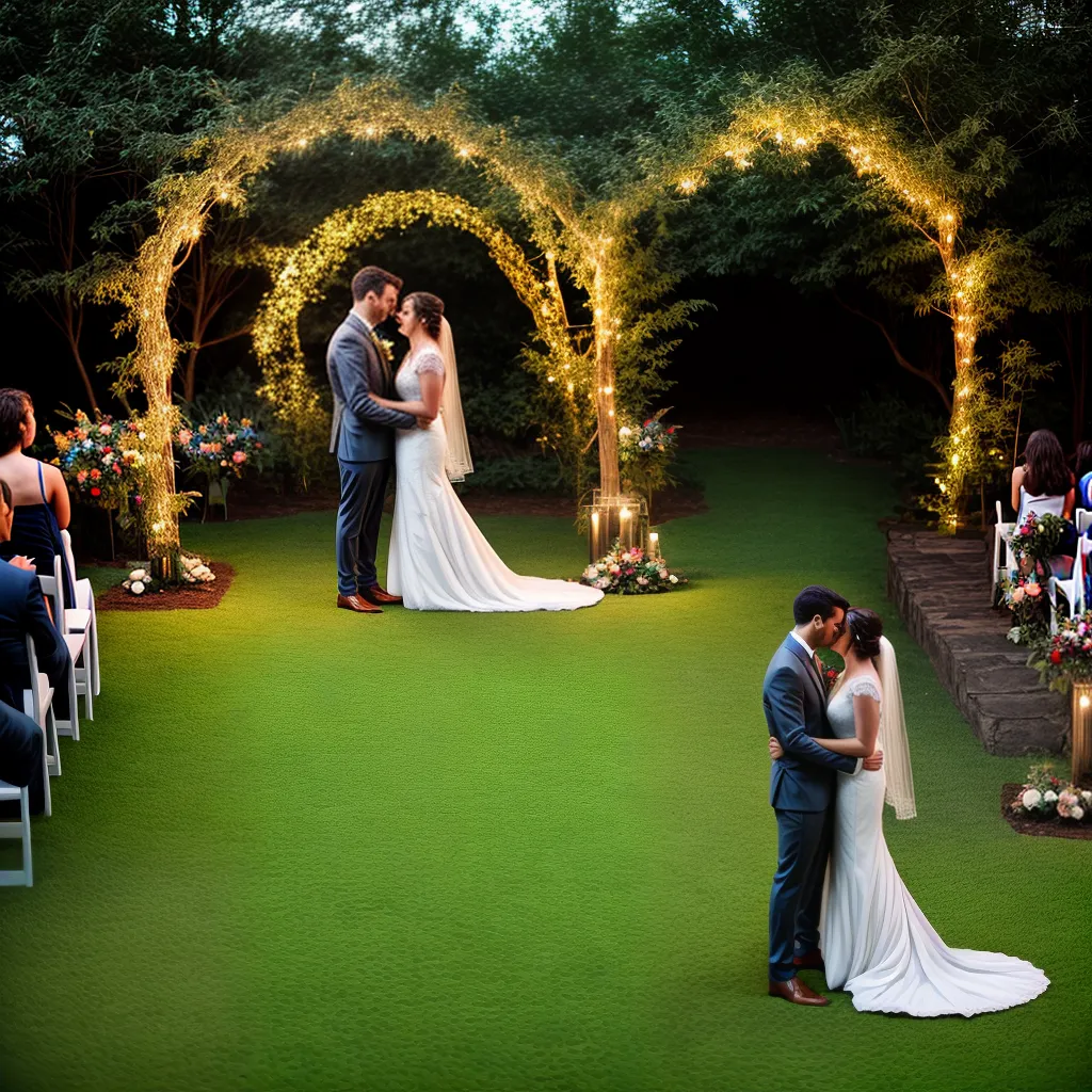 casamento intimo jardim luzes rustico