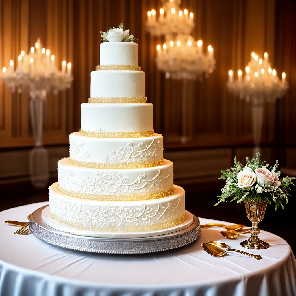 bolo casamento tiered floral perolas