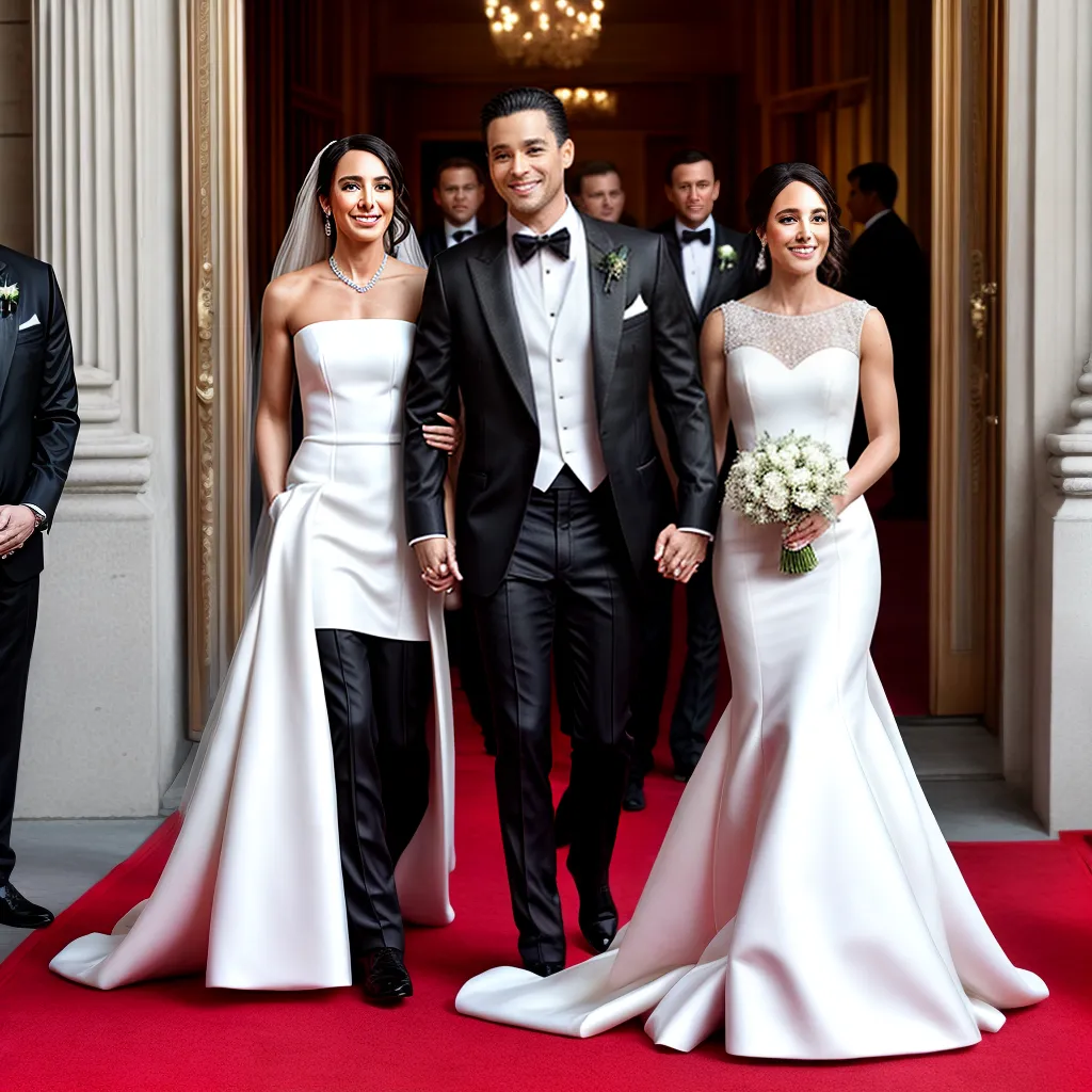 casal tapete vermelho casamento hollywood
