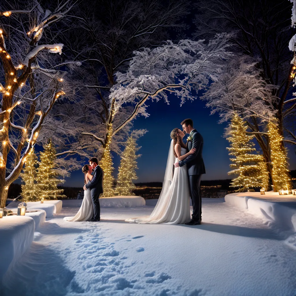 casamento inverno noiva noivo neve
