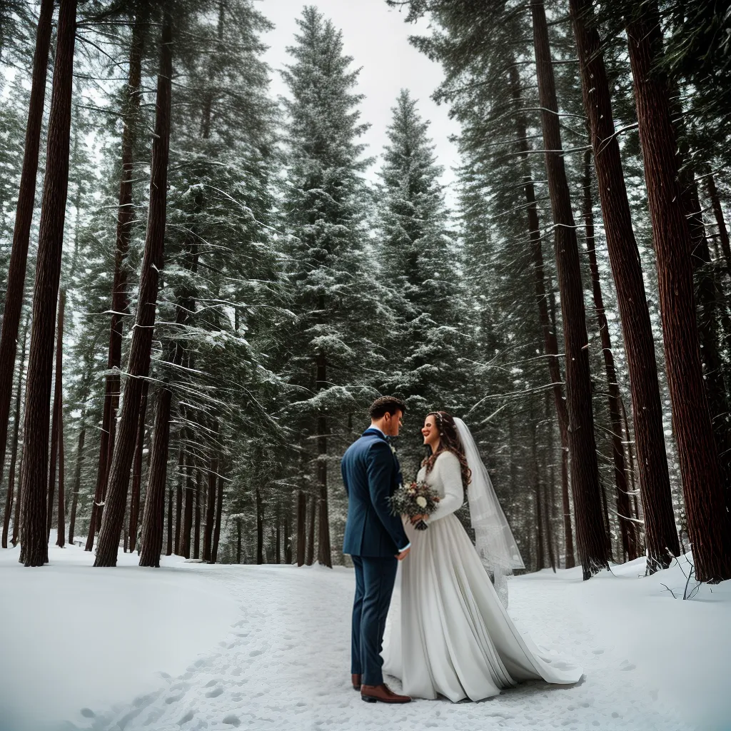 casamento inverno floresta noiva noivo