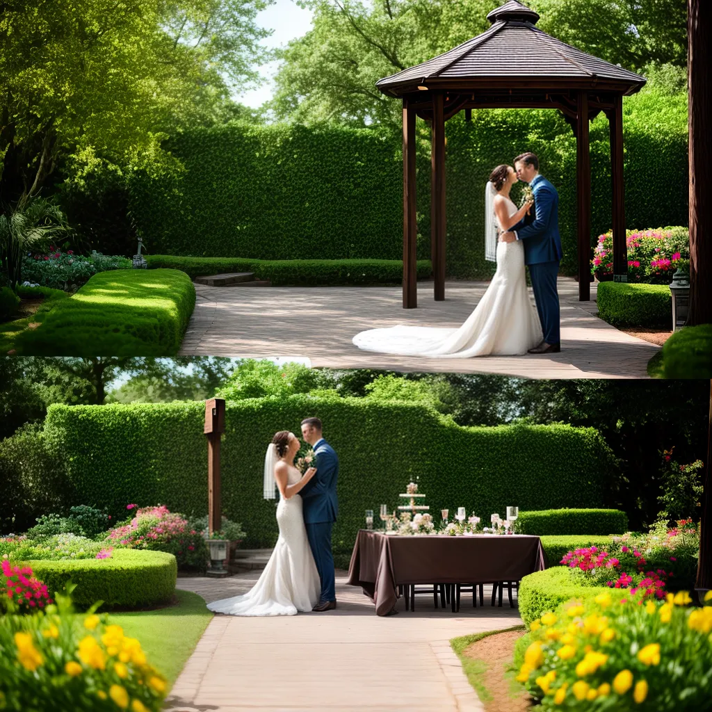 jardim flores gazebo casamento amor