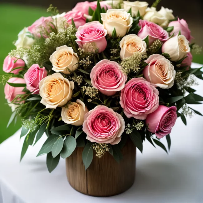 buque rosas pastel primavera casamento