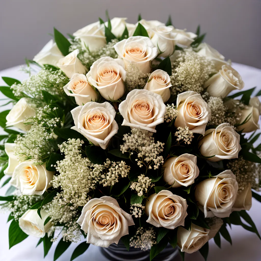 buque rosas brancas amor eterno