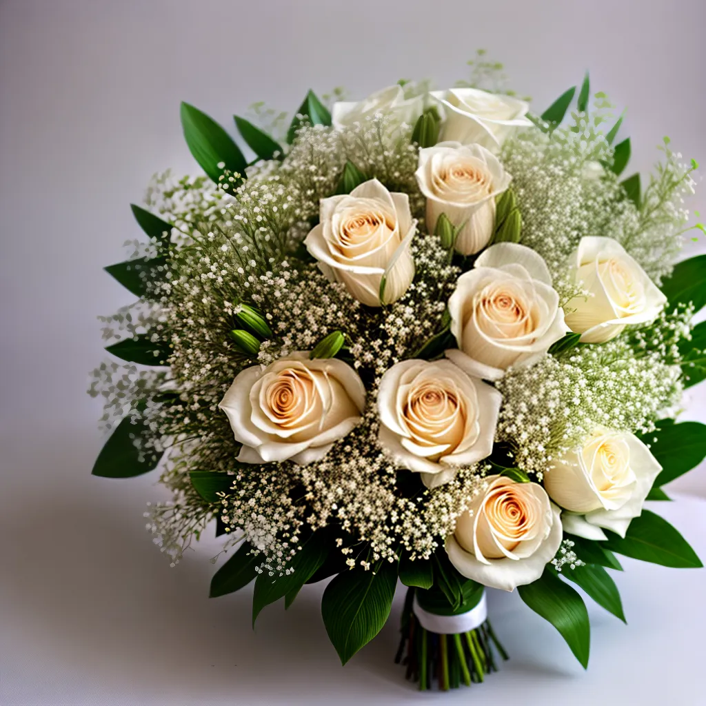 buque rosas lirios casamento elegante