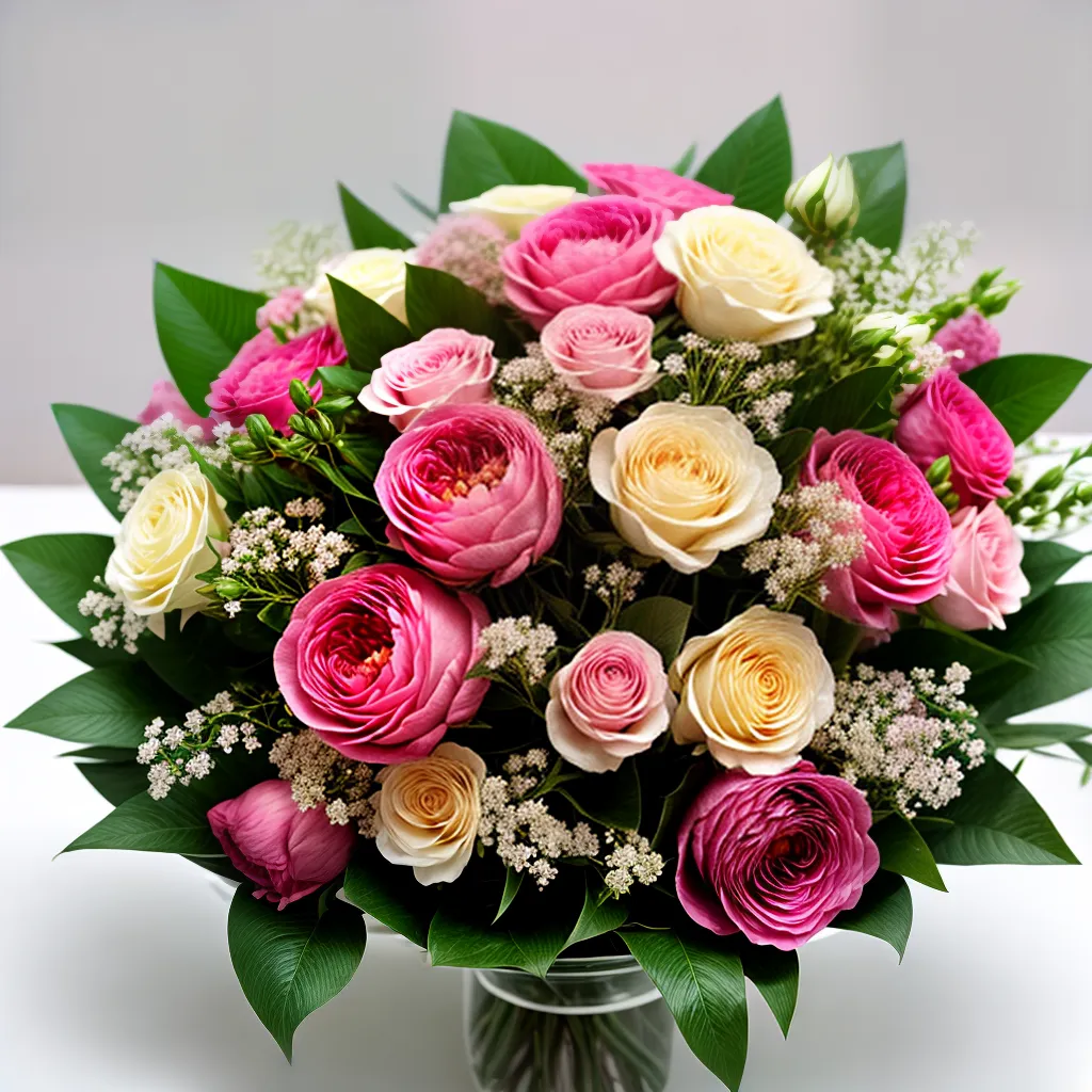 buque flores rosas peonias hortensias buque flores rosas peonias hortensias