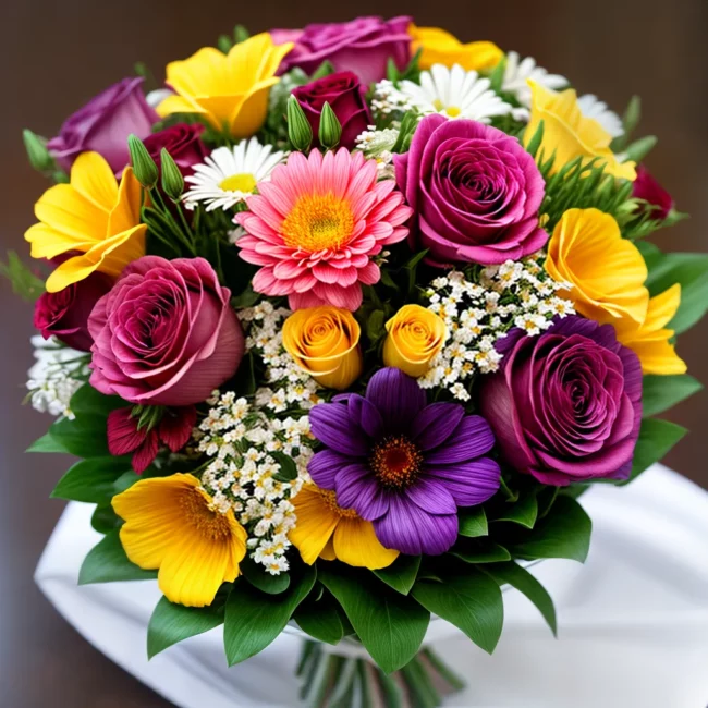 buque flores coloridas ribbon casamento