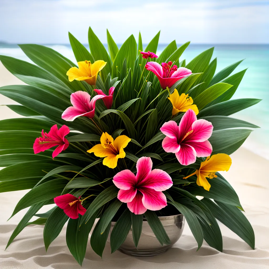 buque tropical casamento praia