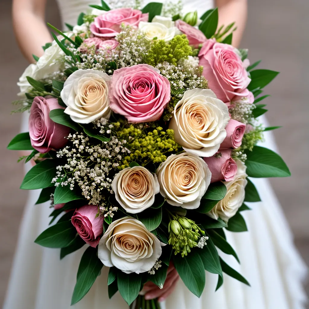 buque noiva rosas peonias eucalipto