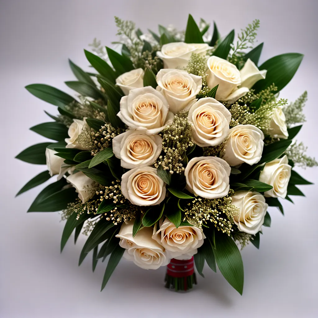 buque inverno rosas brancas orquideas