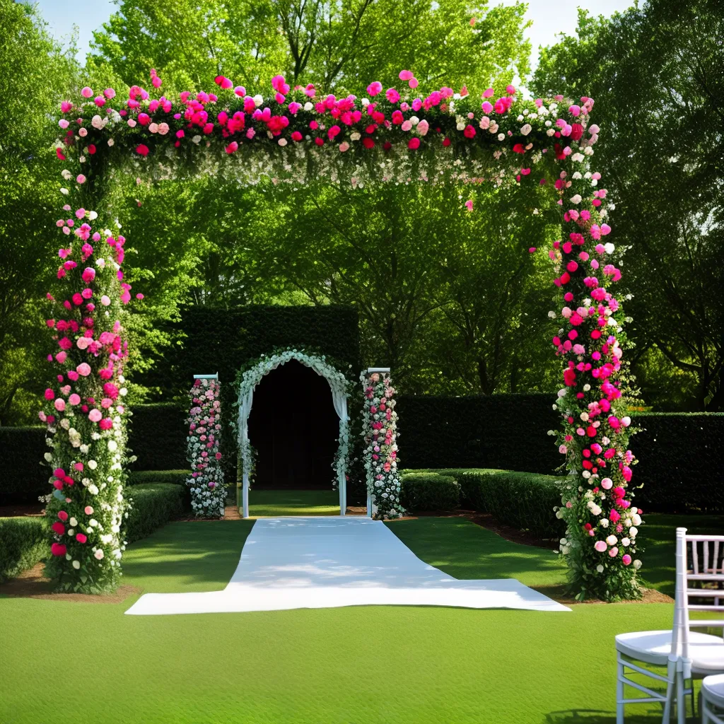 arco floral cascata casamento romantico