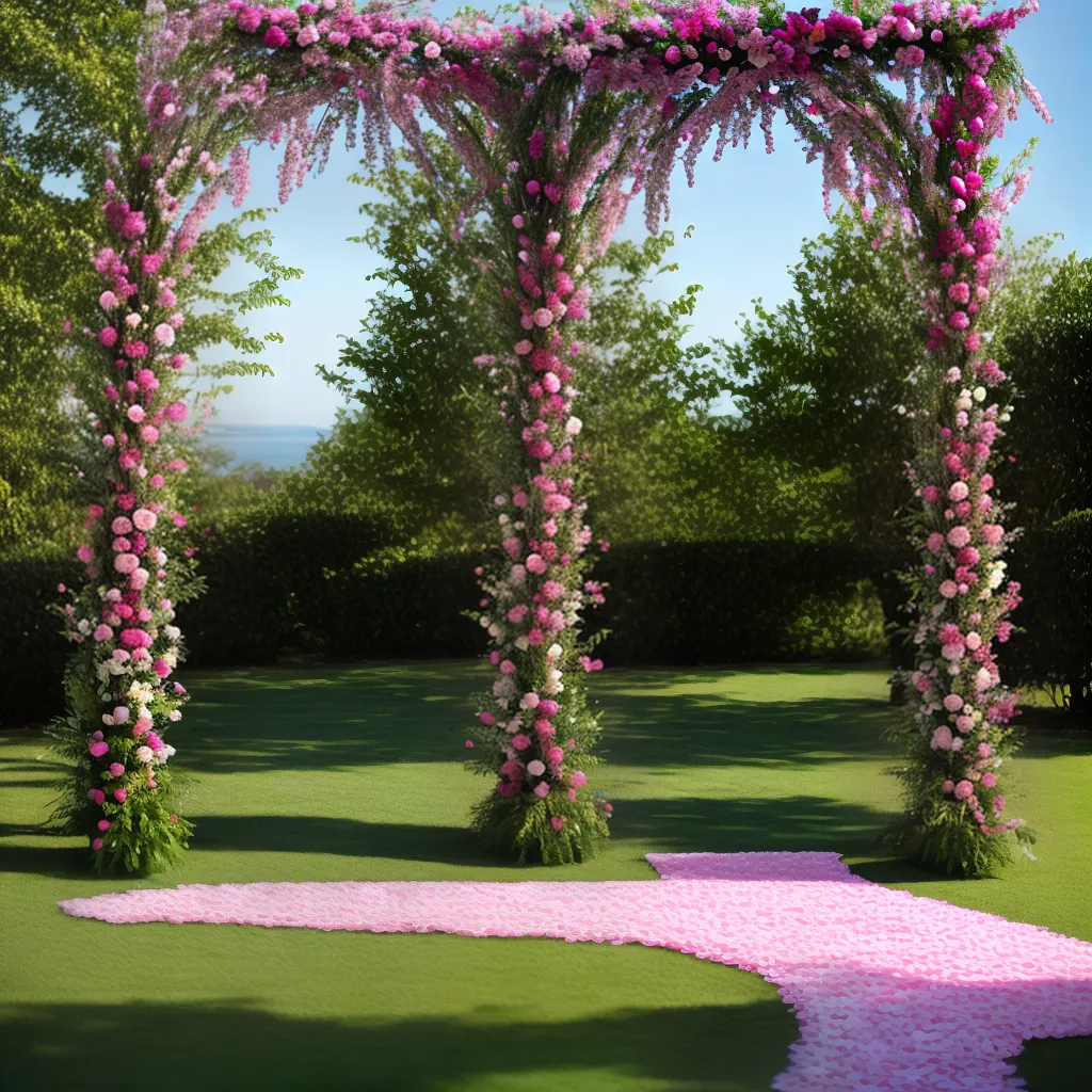 arco casamento flores vibrantes