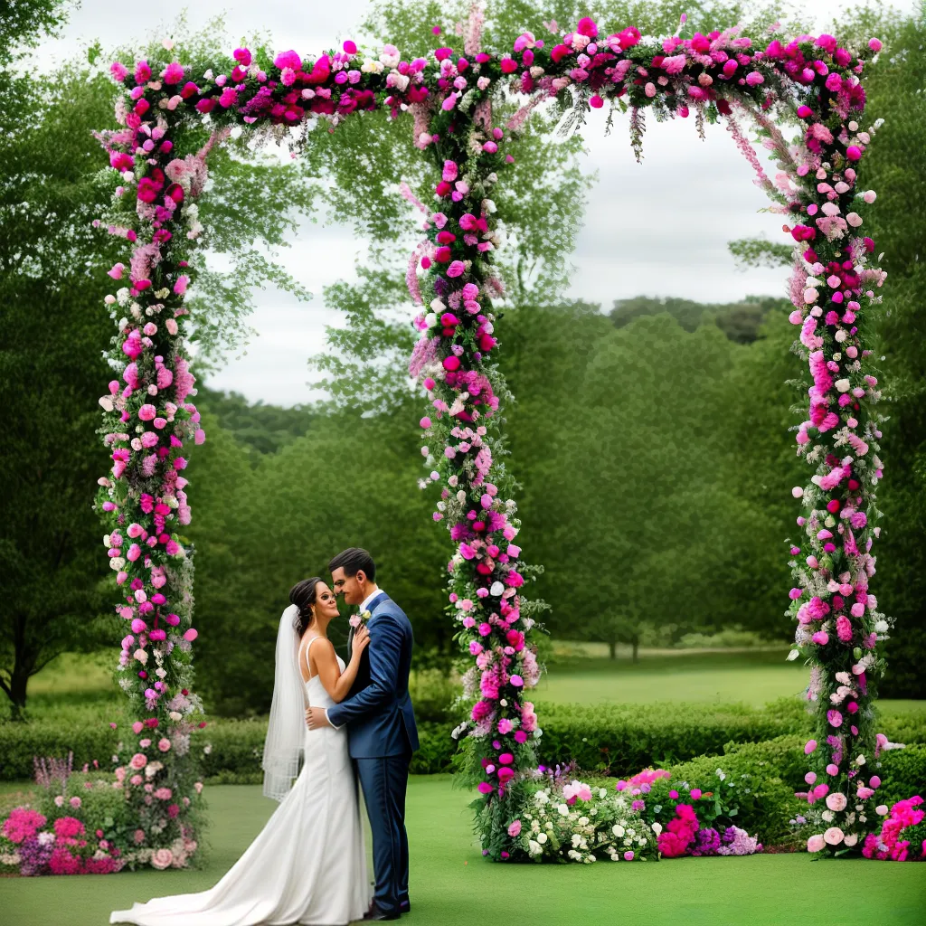 arco casamento flores vibrantes 2