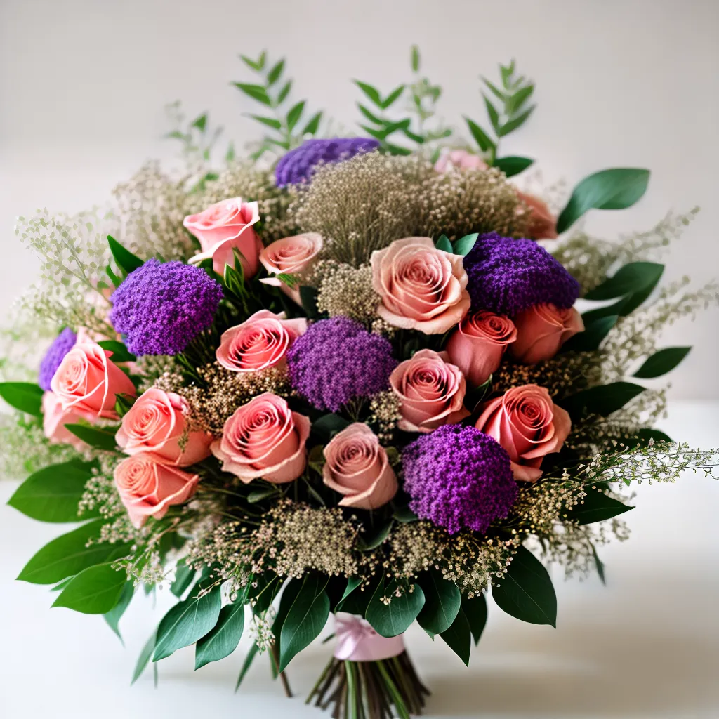 buque secas rosas lavanda casamento boho
