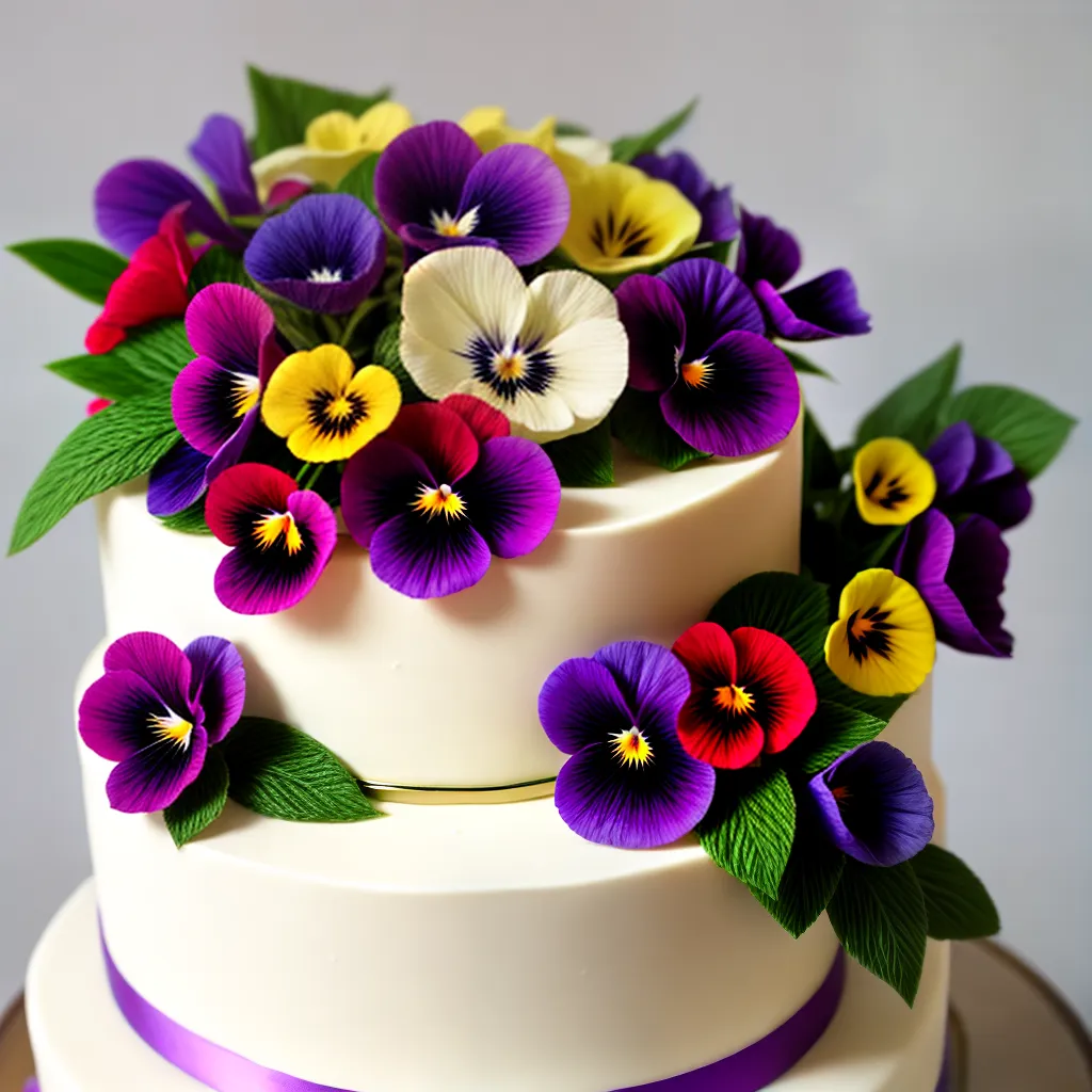 bolo casamento flores comestiveis 2