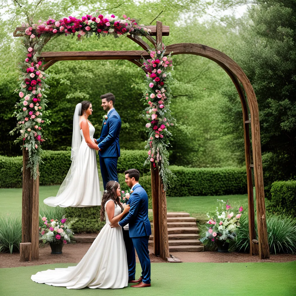 casamento ao ar livre arco flores rustico 2