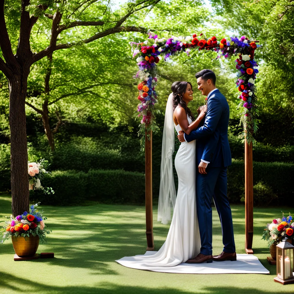 casamento ao ar livre arco flores rustico 3