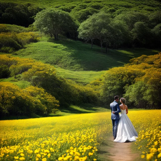 buque flores campestres casamento ar livre